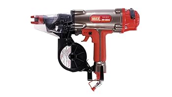 【中古】マックスMAX スーパーネイラ HN-120A レッド×ブラック×シルバー
