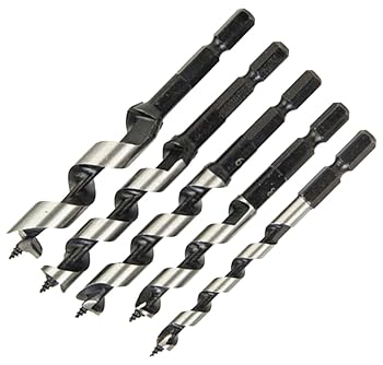 【中古】イーバリューE-Value 木工用 インパクトドリルセット 6・8・9・10・12mm 5本組 EDSW-3 先ネジタイプ