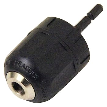 【中古】E-Value キーレスドリルチャック EDCK-01NB-BP ブラック チャック径10ｍｍ