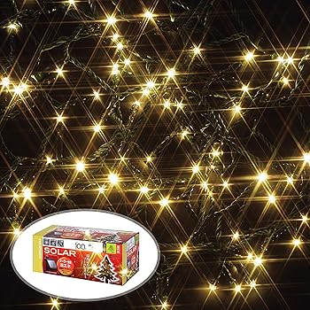 【中古】【39shop】タカショー★ソーラーイルミネーション 100球 シャンパンゴールド LGI-ST100C クリスマス 飾り 屋外 led 電飾(良い)|ドリエム店