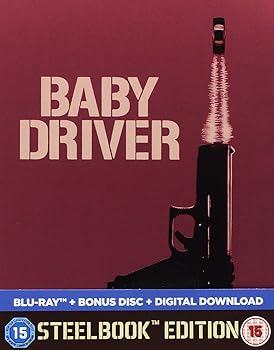 【中古】ベイビー・ドライバー ブルーレイ 数量限定スチールブック デザイン特別仕様 リージョンフリー ※英語字幕輸入版