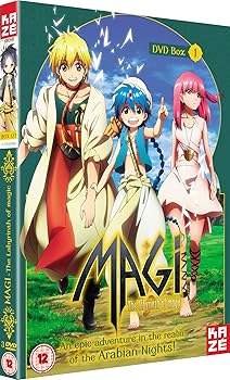 【中古】【39shop】マギ★The labyrinth of magic 第1期 コンプリート DVD-BOX1 1-13話, 325分 大高忍 アニメ DVD Import PAL, 再生環境をご確認ください(良い)|ドリエム店