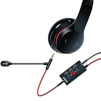 【中古】dreamGEAR BOOMCHAT?PRO マイクオーディオケーブル 赤黒