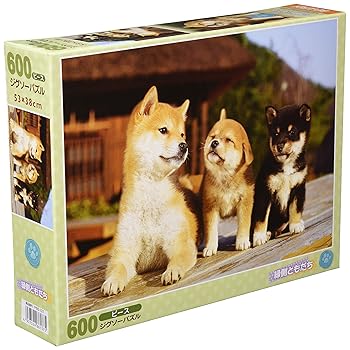 【中古】日本製 600ピースジグソーパズル 縁側ともだち38×53cm