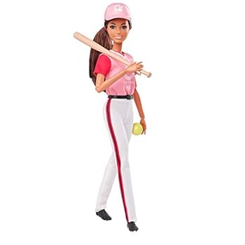 【中古】バービーBarbie 日本の首都国際オリンピック競技大会使用許可 バービー ソフトボールのせんしゅ 日本の首都2020国際オリンピック競技大会  着せ替えあやつり人形お人形さん、佩び物仕掛ける3
