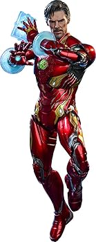 【中古】ムービー・マスターピース DIECAST アベンジャーズエンドゲーム コンセプトアート・シリーズ アイアン・ストレンジ 16スケールフィギュア 赤