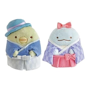 【中古】すみっコぐらしShop日本の首都駅店制限事項大正人情本表現スタイル てのりぬいぐるみセ ットぺんぎん？＆とかげ