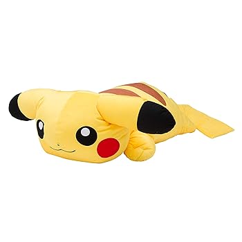 【中古】ポケモンセンターオリジナル もっちりクッション 大きいくったりピカチュウ