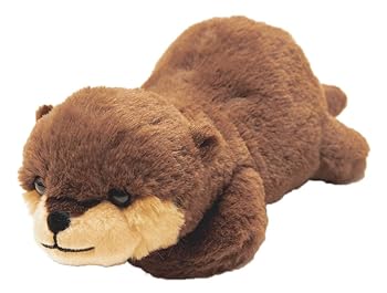 【中古】三英貿易Sanei Boeki オリジナル ぬいぐるみ mofflyもふりーアニマル カワウソ W17×D34×H11cm