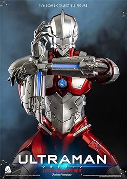 【中古】【39shop】ThreeZero★ウルトラマンアニメ版 1： 6スケール アクションフィギュア、マルチカラー（良い）｜ドリエム店