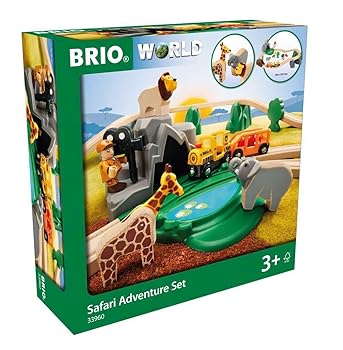 【中古】BRIO ブリオ WORLD サファリ冒険仕掛ける木製線路 遊び道具33960