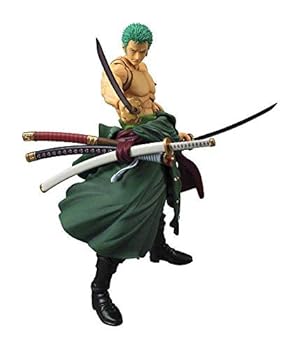 【中古】ヴァリアブルアクションヒーローズ ONE PIECE ロロノア・ゾロリニューアル再販 約180mm PVC製 塗装済み可動フィギュア