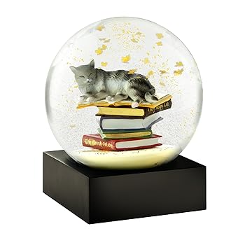 【中古】Cool Snow Globes クールスノーグローブ“キャット オン ブック” CS290-CATB