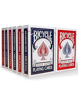 【中古】12-pack - Bicycle 1005016 Rider Back Index Playing Cards colours MAY VARY- SINGLE PACK