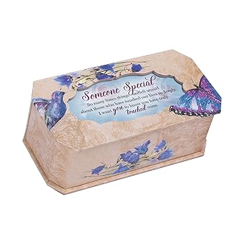 【中古】Someone Special Truly Sparkling Flutters Musical Box Plays Tune Wonderful World