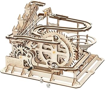 【中古】Robotime コースター 3D立体謎合わせ 歯車 レーザ 木製 手工芸品 差し上げ物 手あそび オモチャ 知育手あそび 御坊っちゃん うしろ帯 成年者 新年 差し上げ物 生まれ落ちる