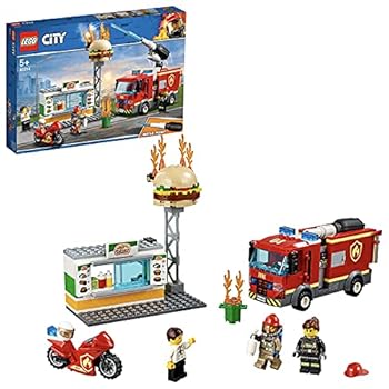 【中古】レゴLEGO シティ バーガー販売店の焦熱地獄 60214 立ちはだかる 手あそび 御坊っちゃん 車
