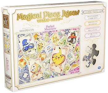 【中古】ジグソーパズル マジカルピースジグソー ポケットモンスター ポケモントランプアート 1000ピース 1000-MG010