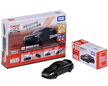 【中古】トミカ4D 02 日産 GT-R メテオフレークブラックパール画像