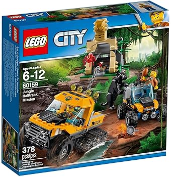 【中古】レゴLEGOシティ ジャングル探し回る豪然たる貨物自動車 60159