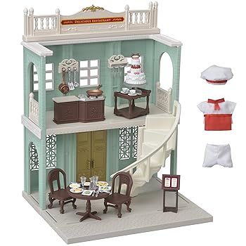 【中古】【39shop】シルバニアファミリー★タウン 街のすてきなレストラン TS-02(非常に良い)|ドリエム店