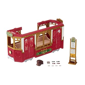 【中古】シルバニアファミリー 町 街のおでかけトラム TV-01