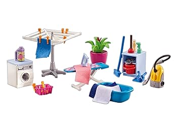 【中古】Playmobil 6557 Utility Room Laundry Room