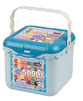【中古】アクアビーズ ビーズセット 5000ビーズバケツセット AQ-S63 STマーク認証 6歳以上 おもちゃ 水 水でくっつく メイキングトイ Aquabeads エポッ