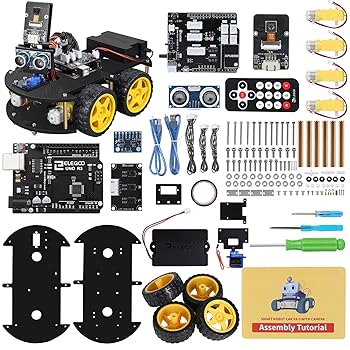 【中古】ELEGOO UNO R3スマートロボットカー V4.0 陰電子仕立て上げる仕立て上げる的手あそび、全年歯客体自動人形 おもちゃ-その他