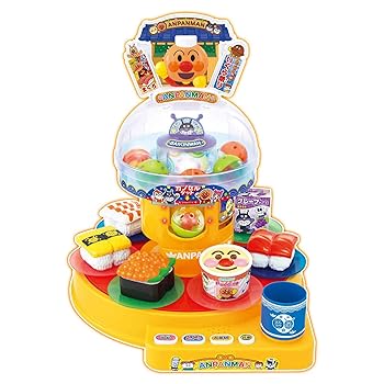 【中古】ジョイパレットJOYPALETTE アンパンマン カプセルくるくるお皿でポン! たのしい回転ずし DX