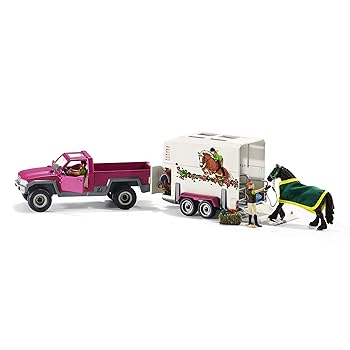 【中古】【39shop】シュライヒ★ホースクラブ ピックアップトラックと馬運送車 フィギュア 42346(良い)|ドリエム店