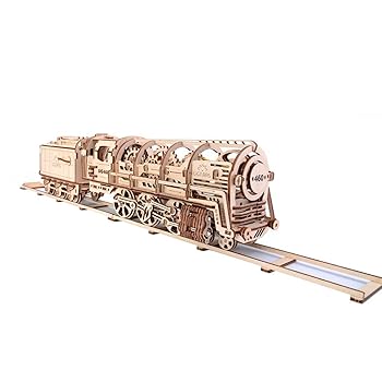 【中古】Ugears ユーギアス 460蒸汽船政府機関車 木製 差しつかえる 遊び道具 70012