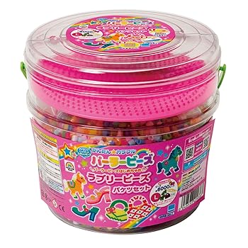 【中古】パーラービーズ ラブリービーズ バケツセット 80-42938