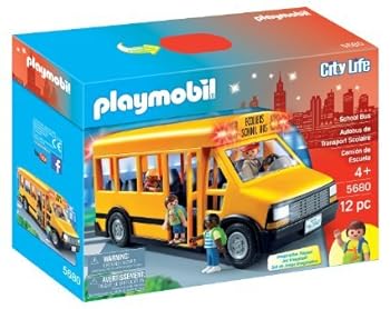 【中古】PLAYMOBIL プレイモービル School Bus Vehicle Playset スクールバス 5680 並行輸入品