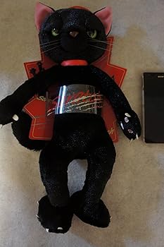 【中古】スクラッチ ぬいぐるみL 猫 高さ38糎 黒