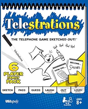【中古】テレストレーション Telestrations 6 Player - Family Pack 並行輸入品 ゲーム盤取り組み