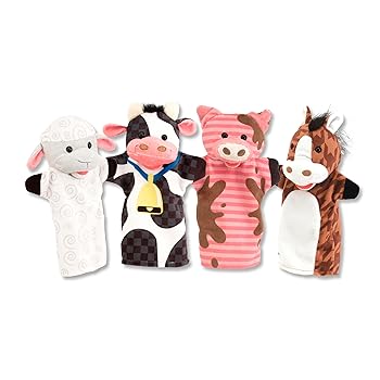 【中古】Melissa&Dougメリッサ&ダグパペット ファームフレンズMD90802才