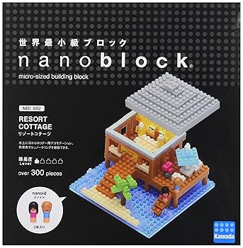 【中古】ナノブロック ナノイド リゾートコテージ NBI_002