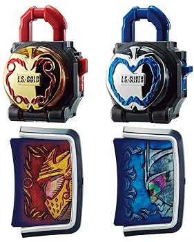 【中古】仮面ライダー鎧武 ガイム DX金&銀のリンゴロックシード 仮面ライダーマルス&冠セット画像