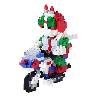 【中古】ナノブロック 魂ネイションシリーズ 仮面ライダーV3&ハリケーン NBTN_008画像