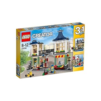 【中古】レゴ 創造者 手あそび屋と町の詰まらないなお店 31036