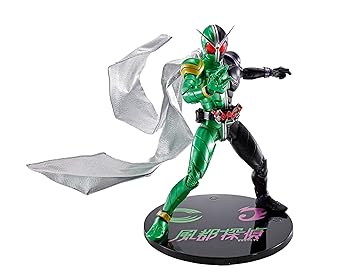 【中古】S.H.フィギュアーツ 真骨彫製法 仮面ライダーW サイクロンジョーカー 風都探偵アニメ化記念 約145mm ABS&PVC&布製 塗装済み可動フィギュア画像