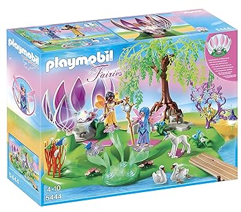 【中古】プレイモービル Playmobil 5444 妖精の国の宝石の泉 Fairy Island with Jewel Fountain 並行輸入品