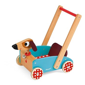 【中古】Janod Crazy Doggy - Walking Cart Toy, Mixed 並行輸入品 40,272円
