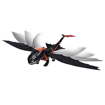 【中古】【39shop】ヒックとドラゴン★バーク島の冒険 ジャイアントサイズフィギュア ファイアブリージング ナイトフューリー トゥース DRAGONS DEFENDERS OF BERK(非常に良い)|ドリエム店