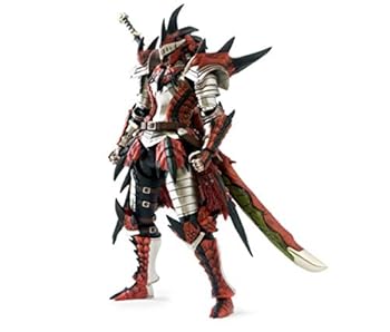 【中古】イーカプコン限定 モンスターハンター4 フル稼働アクションフィギュア レウスシリーズ装備ハンター 剣士