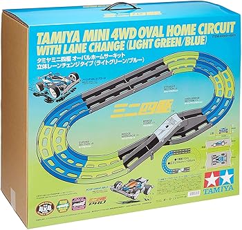 【中古】タミヤ ミニ四駆人並み外れた売りわたす ミニ四駆 オーバルホームサーキット 立体レーンチェンジタイプ ライトグリーン青み 69569