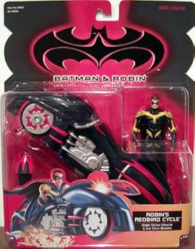 【中古】Batman \u0026 Robin Robin\u0027s Redbird Cycle with Nightstrike Missile and Ice Slice Blades おもちゃ-その他