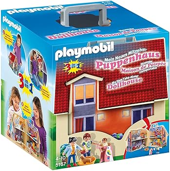 【中古】5167プレイモービル playmobil NEWドールハウスキャリングセット 並行輸入 ゲオブラ