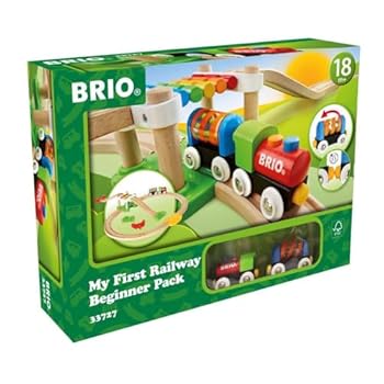 【中古】BRIO ブリオ 軌跡通い路 マイ一塁手 ビギナーセット 全18天下太平 客体馬齢 1歳半 路面電車 手あそび 木製 軌跡 33727
